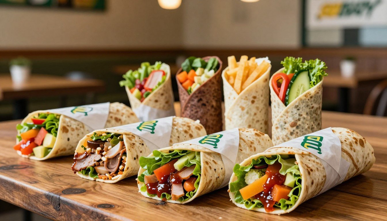 subway wraps menu
